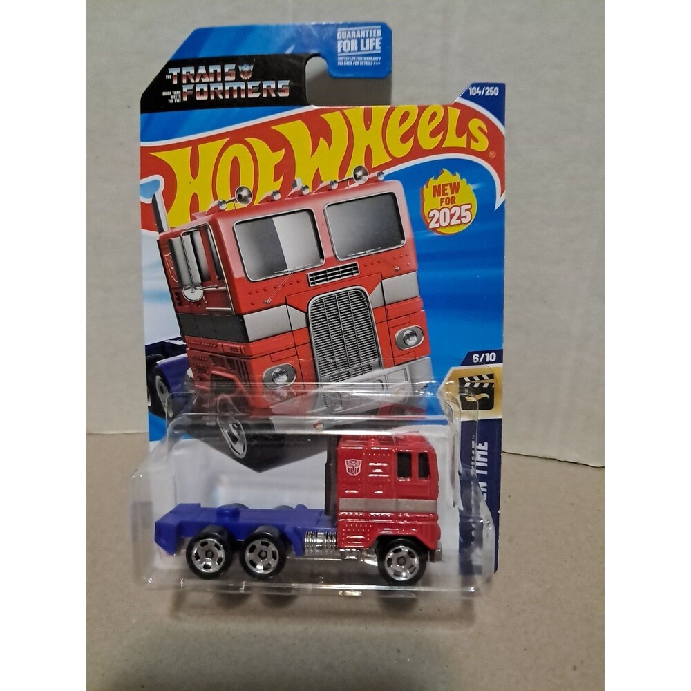 Hot Wheels Optimus Prime Red #104 104/250 - 2025 HW Screen Time